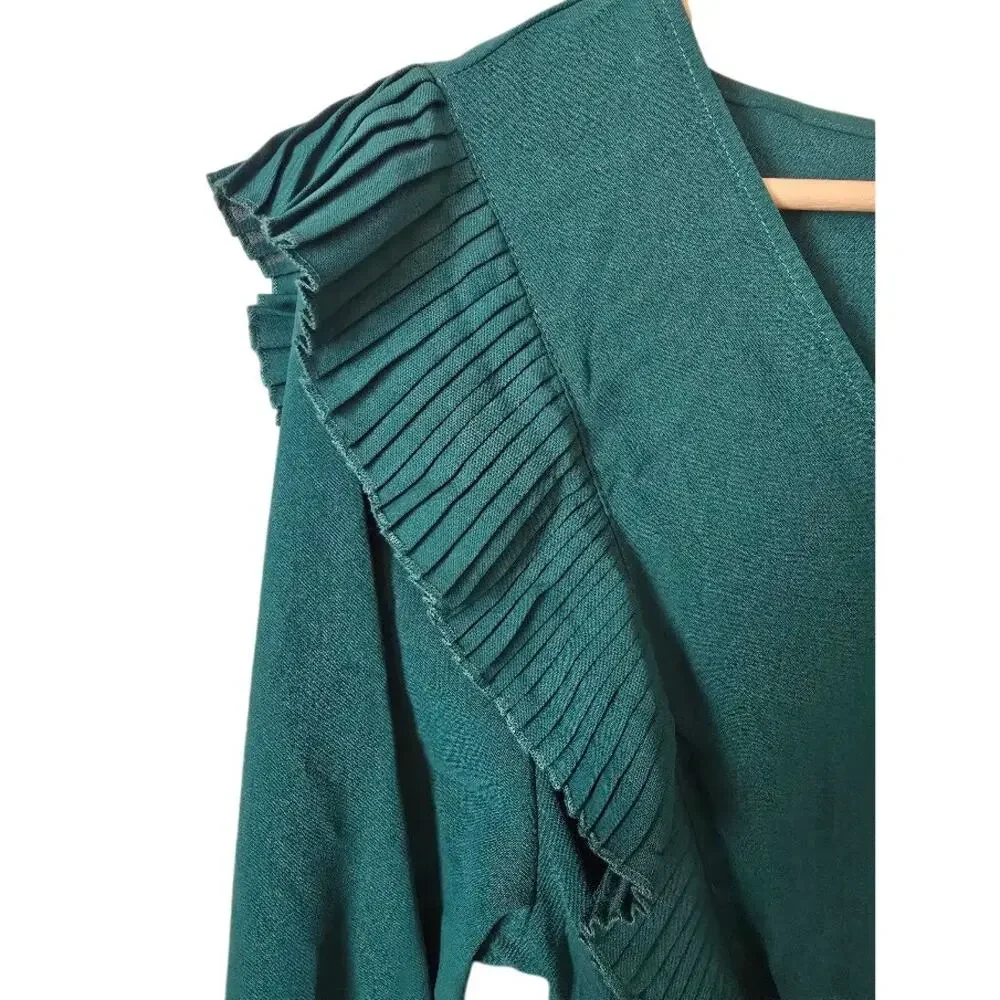 superdown Pleated Emma Maxi Dress in Hunter – EUC, Size Small - Picture 4 of 6